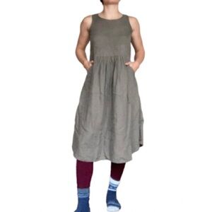 Malvin Hamburg-Germany Linen Dress Peasant Homestead Boho